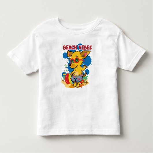 シーサイドアドベンチャー：キッズサマービーチ トドラーTシャツ (正面)