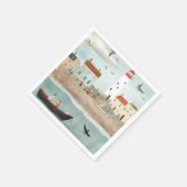 シーサイドアンドライトハウスナプキンス スタンダードカクテルナプキン (角)