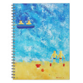 シーサイドアートモダンのコンテンポラリー子ども ノートブック (正面)