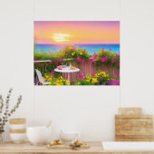 シーサイドイタリアンパティオガーデンポスター ポスター (キッチン)