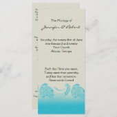 シーサイドインサンド&アクア結婚式 プログラム (正面/裏面)