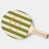 シーサイドウィローグリーンストライピング&ファミリー名 卓球ラケット (横)
