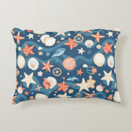 シーサイドエスケープ装飾用クッション – 沿岸心地よい アクセントクッション