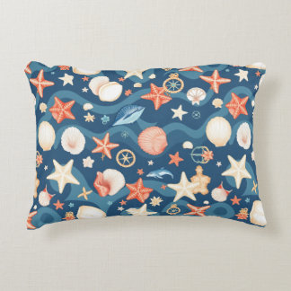 シーサイドエスケープ装飾用クッション – 沿岸心地よい アクセントクッション