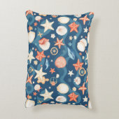 シーサイドエスケープ装飾用クッション – 沿岸心地よい アクセントクッション (裏面(縦))