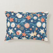 シーサイドエスケープ装飾用クッション – 沿岸心地よい アクセントクッション (裏面)