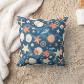 シーサイドエスケープ装飾用クッション – 沿岸心地よい クッション (ブランケット)