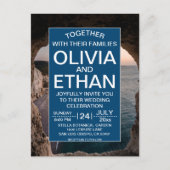 シーサイドエレガントコースタルサマービーチ結婚式 ポストカード (正面)