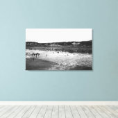 シーサイドオレゴン海水浴ビーチ場 キャンバスプリント (インサイチュ (ウッドフロア))