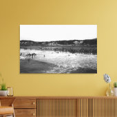 シーサイドオレゴン海水浴ビーチ場 キャンバスプリント (インサイチュ (リビング))