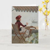 シーサイドカフェ |ジーン・ベラウド カード (黄色い花)