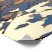 シーサイドカラフルカフェアルフレスコパティオ ポスター (角)