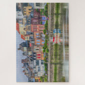 シーサイドカラフルマリーナビレッジボートサンヴァレリー ジグソーパズル (縦)