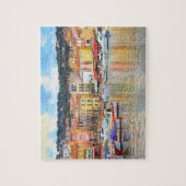 シーサイドカラフル建物ズボーツマルセイユフランス ジグソーパズル (縦)