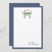 シーサイドカ結婚ニサンキューカード ノートカード (正面/裏面)