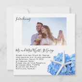 シーサイドガーデンニューライヴァーズ披露宴オンリー招待状 セーブザデート (正面)