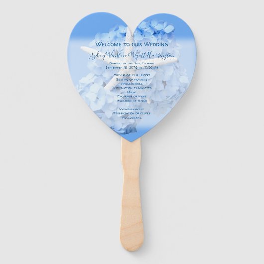 シーサイドガーデンハート形結婚のファンプログラム ハンドファン (正面)
