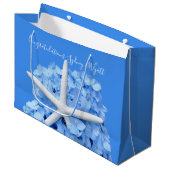 シーサイドガーデンヒトデ結婚ィッシュおめでとう ラージペーパーバッグ (正面アングル)