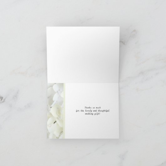 シーサイドガーデンホワイトフローラヒトデありがとう サンキューカード (内部)