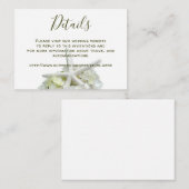 シーサイドガーデンホワイト結婚ズのウェブサイト詳細 エンクロージャーカード (正面/裏面)