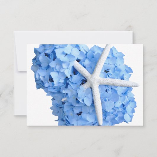 シーサイドガーデン結婚ブルーの応答カード 出欠カード (裏面)