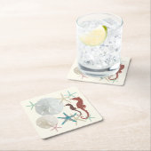 シーサイドコレクション砂ドル スクエアペーパーコースター (インサイチュ)