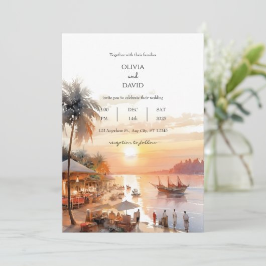 シーサイドコースタルビレッジマーケットアットサンセット結婚ズ 招待状 (スタンド正面)