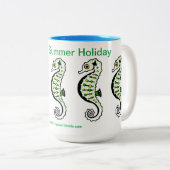 シーサイドサマーホリデイ – シーホース ツートーンマグカップ (正面右)