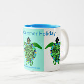 シーサイドサマーホリデーシーカメ ツートーンマグカップ (正面右)