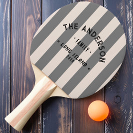 シーサイドサンドキャッスルピンクストライピング&ファミリー名 卓球ラケット
