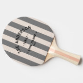 シーサイドサンドキャッスルピンクストライピング&ファミリー名 卓球ラケット (横)