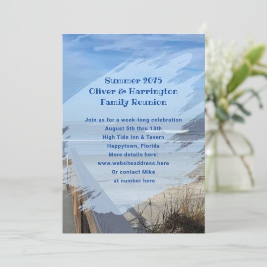 シーサイドサンドダンスファミリー懇親会招待状 招待状 (スタンド正面)