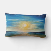 シーサイドサンライズ海サンセットラディアントシースケープパイン ランバークッション (裏面)