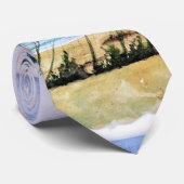 シーサイドサンライズ – 水彩海絵を描景のBal ネクタイ (ロール)