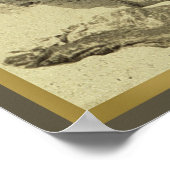 シーサイドサーフィンインハワイヴィンテージサーフスポーツファン ポスター (角)