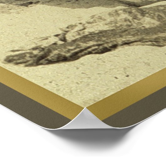 シーサイドサーフィンインハワイヴィンテージサーフスポーツファン ポスター (角)