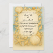 シーサイドシェルフォト結婚式招待状 招待状 (正面)