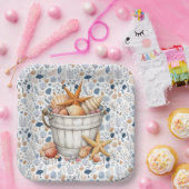 シーサイドシェル ペーパープレート (パーティー)