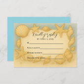 シーサイドシェルRSVPカード 出欠カード (正面/裏面)