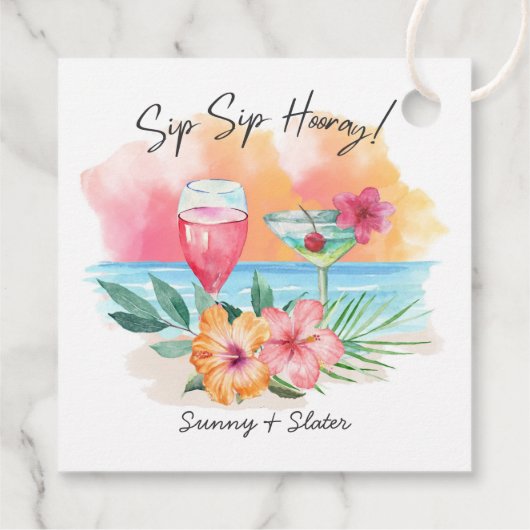 シーサイドシピン |トロピカルビーチありがとう フェイバータグ (裏面)