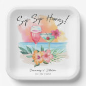 シーサイドシピン |トロピカルビーチ園区園路 ペーパープレート (正面)