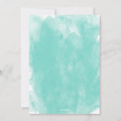 シーサイドシピン |熱帯ビーチのベビーシャワー 招待状 (裏面)