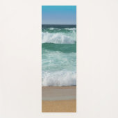 シーサイドシーウェーブスサンドビーチテンプレートフィットネス ヨガマット (正面)
