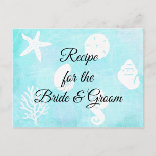 シーサイドシーシェルレシピfor the 結婚 bride's ポストカード