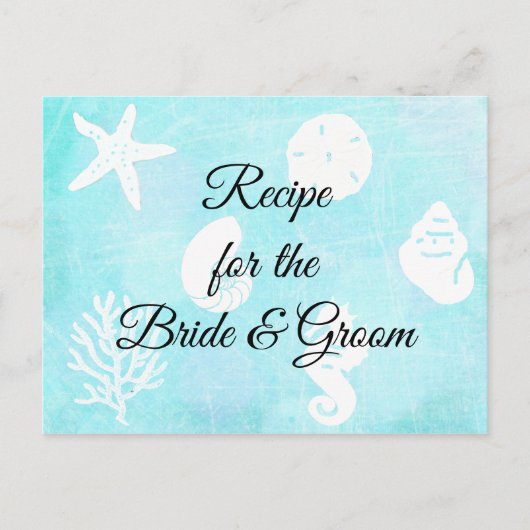 シーサイドシーシェルレシピfor the 結婚 bride's ポストカード (正面)