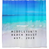 シーサイドシーンサマー海ビーチハウス シャワーカーテン (正面)