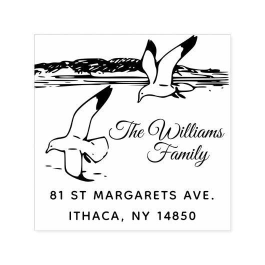 シーサイドシ素朴ャグルエレガントル セルフインキングスタンプ (デザイン)