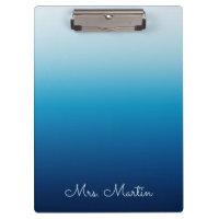 シーサイドスカイと海ブルーグラデーション先生