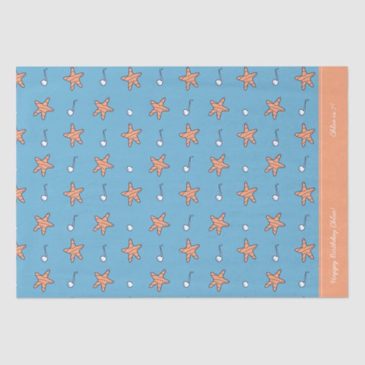 シーサイドスターズ&ミュージックノートハッピーバースデー 薄葉紙 (正面)