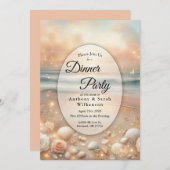 シーサイドスパークル&サンセットドリームディナーパーティー 招待状 (正面/裏面)